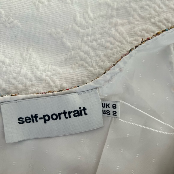 Self Portrait bouclè dress size US2 - Picture 5 of 10